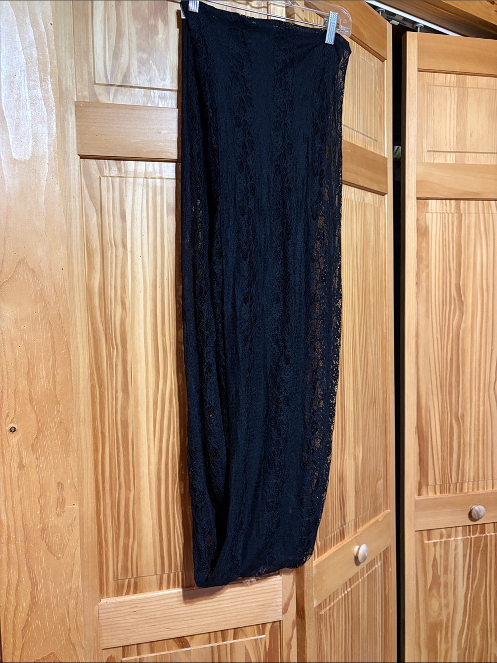 Black Lace Infinity scarf